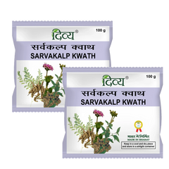 Patanjali Combo Divya Sarvakalp Kwath 100gm Each Pack Of 2, With Punarnava, Bhumi Amla, Makoy