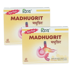 Patanjali Combo Divya Madhugrit 60 Each Pack Of 2, With Chandraprabha Vati, Shudhh Shilajit, 76gm