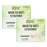 Patanjali Combo Divya Mukta Vati Extra Power 30x4 Tab Pack Of 2, With Ganjvan , Brahmi, 120gm