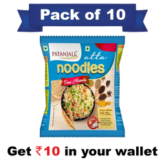 Patanjali Pack Of 10- Atta Noodles Desi Masala 600gm