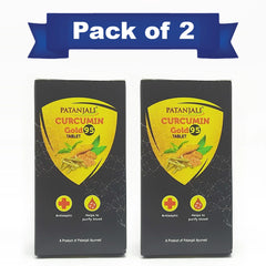 Patanjali Combo Curcumin Gold 95 Tablet Pack Of 2 Ashwagandha Extract Withania Somnifera, 66gm