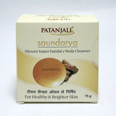 Patanjali Saundarya Mysore Super Sandal Body Cleanser, With Nourishes, & Glorifies The Skin, 75gm