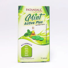 Patanjali Mint Active Plus-10 N 1 Capsule Once In A Day (Children Below 12 Years Of Age) 6gm