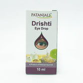Patanjali Drishti Eye Drop, With Shwet Pyaz, Adrak Swaras, Nimbu Swaras, Shahad | 10ml