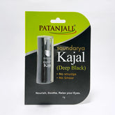 Patanjali Saundarya Kajal (Deep Black), With Dark Shade, Improves Vision, 3gm