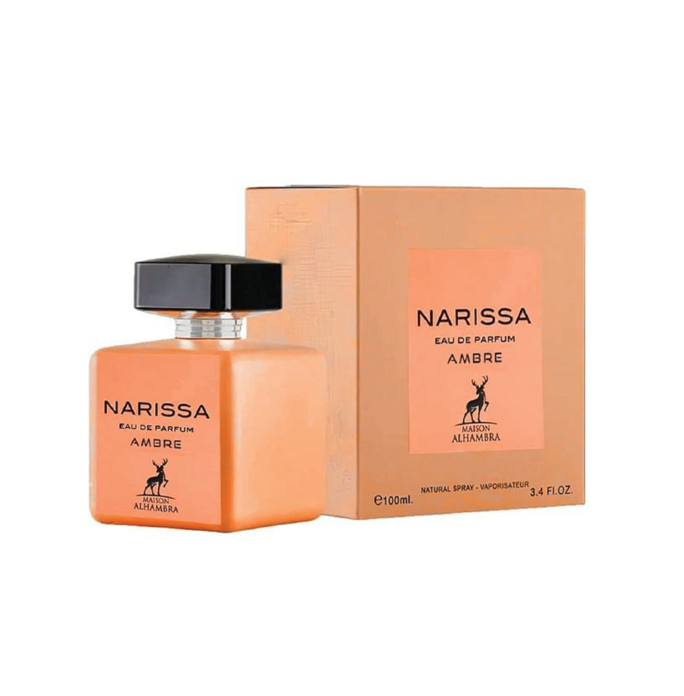 NARISSA AMBRE BY MAISON ALHAMBRA EAU DE PARFUM 100ML 3.4 FL.OZ. WOMEN FRAGRANCE NARISSA AMBRE BY MAISON ALHAMBRA EAU DE PARFUM 100ML 3.4 FL.OZ. WOMEN FRAGRANCE