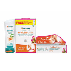 Himalaya Foot Care Cream, Moisturizes & Soothes Feet 50gm + Nourishing Body Lotion 100ml