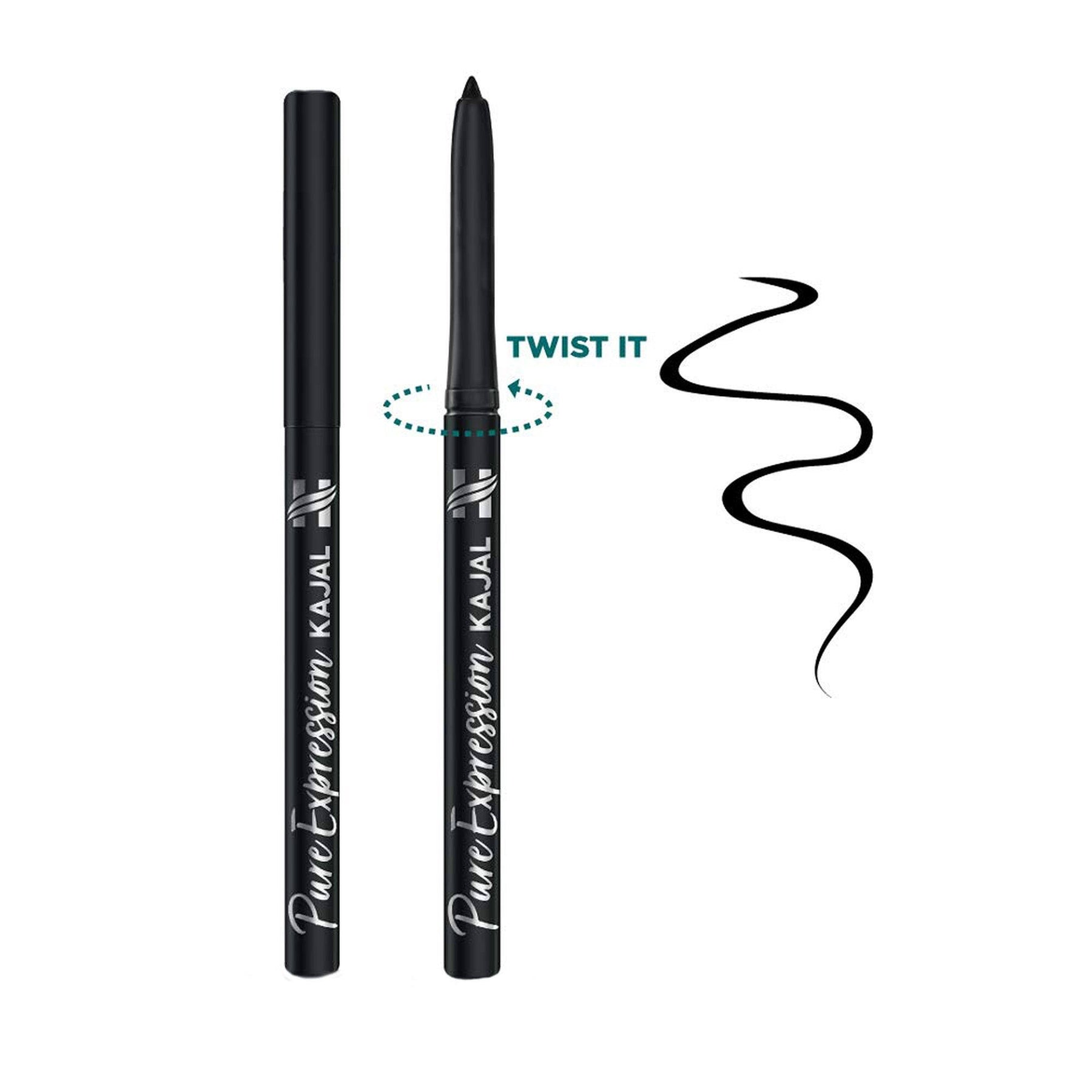 Himalaya Pure Expression Kajal 100% Natural Black Color, Smudge Proof, Waterproof | 0.30gm Himalaya Pure Expression Kajal 100% Natural Black Color, Smudge Proof, Waterproof | 0.30gm