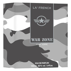 La French War Zone Pour Homme Eau De Parfum 100ml 3.4 Fl.oz. | Long Lasting & Unisex Fragrance