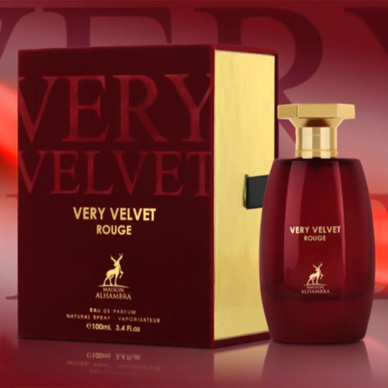 VERY VELVET ROUGE BY MAISON ALHAMBRA EAU DE PARFUM 100ML 3.4 FL.OZ. FOR WOMEN VERY VELVET ROUGE BY MAISON ALHAMBRA EAU DE PARFUM 100ML 3.4 FL.OZ. FOR WOMEN
