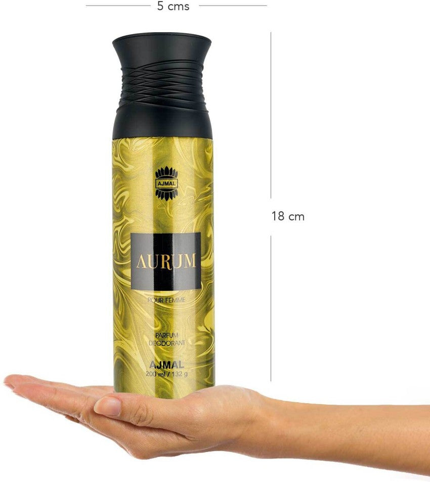Ajmal Aurum Pour Femme Parfum Deodrant 200ml 6.4 Fl.oz. Each Pack Of 2 | Perfect Gift For Girlfriend Ajmal Aurum Pour Femme Parfum Deodrant 200ml 6.4 Fl.oz. Each Pack Of 2 | Perfect Gift For Girlfriend