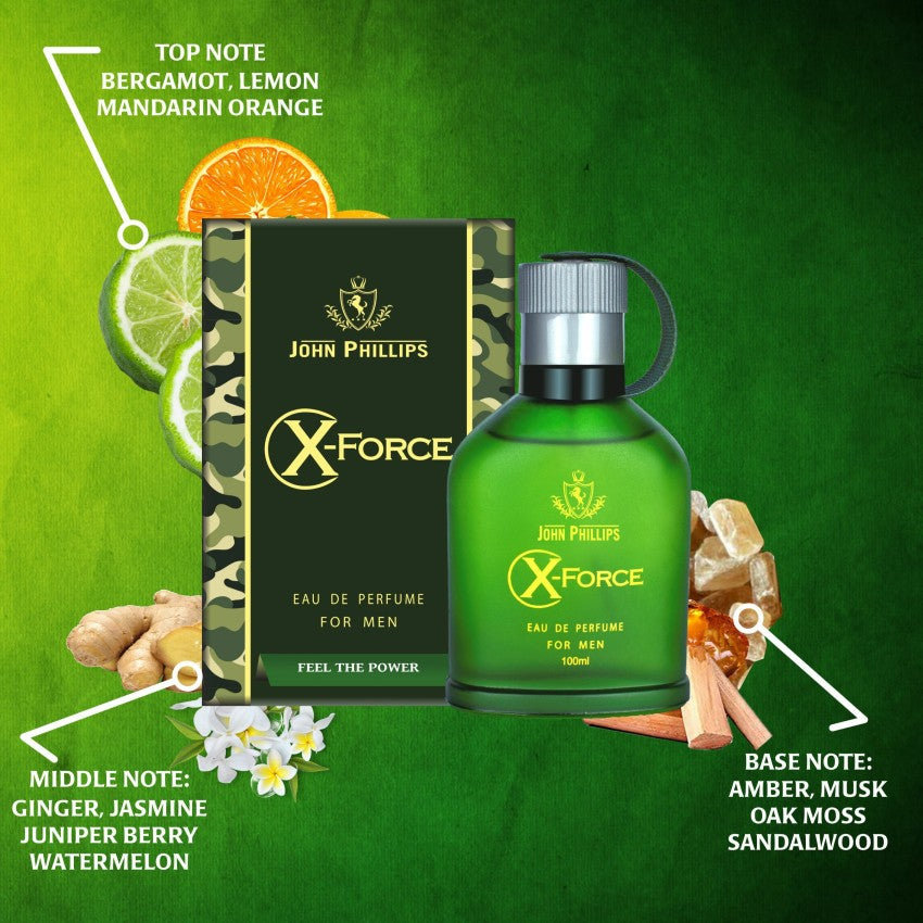 John Phillips  Bon Voyage & X-force Eau De Perfume 100ml 3.4 Fl.oz. each Pack Of 2 | For Unisex John Phillips  Bon Voyage & X-force Eau De Perfume 100ml 3.4 Fl.oz. each Pack Of 2 | For Unisex