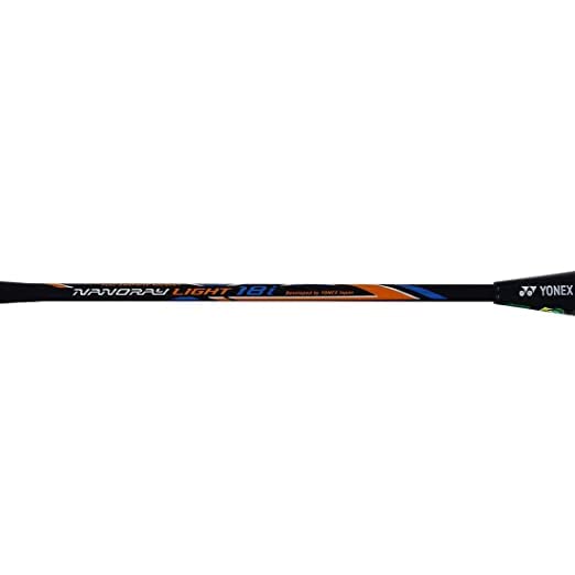 Yonex NANORAY LIGHT 18i Graphite Badminton Racquet, Grip Size - 3 3/8 inches, With Full Cover | Colour - Black Yonex NANORAY LIGHT 18i Graphite Badminton Racquet, Grip Size - 3 3/8 inches, With Full Cover | Colour - Black