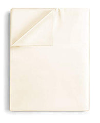 Single Bedsheets Size - 60 X 90 Inches, Ivory | 750 Thread Count Sateen Finish Luxuries - Ideal For Guest Room, Hotel Quality | 1 Piece Bed Sheet