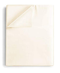 100% Cotton Double Bedsheets King Size - 108 X 108 Inches, Ivory | 750 Thread Count Sateen Finish Luxuries - Ideal For Guest Room, Hotel Quality | 1 Piece Bed Sheet