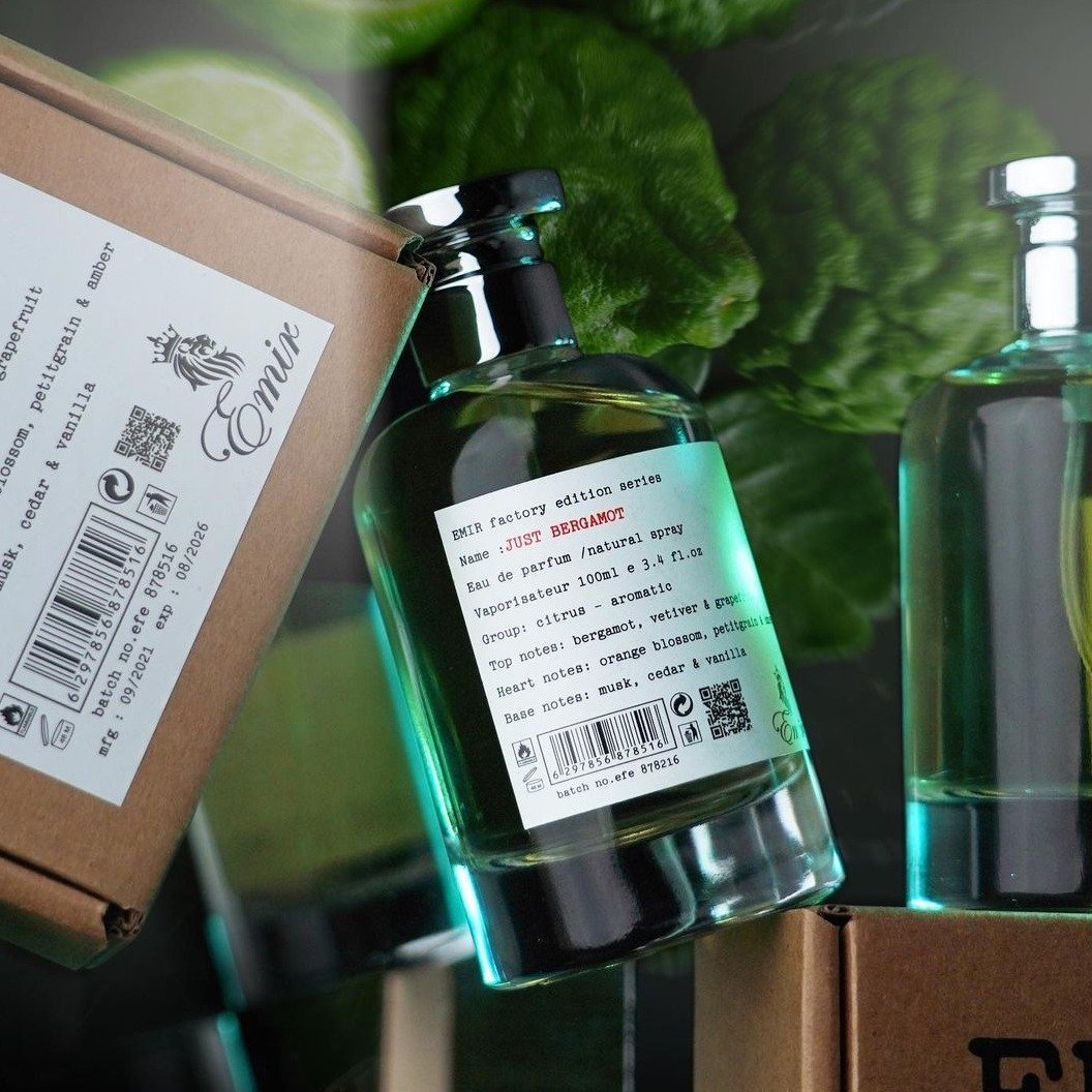Emir Just Bergamot Factory Edition Eau De Parfum 100ml 3.4 Fl.oz. For Men & Women | Long Lasting | Daily Wear Emir Just Bergamot Factory Edition Eau De Parfum 100ml 3.4 Fl.oz. For Men & Women | Long Lasting | Daily Wear