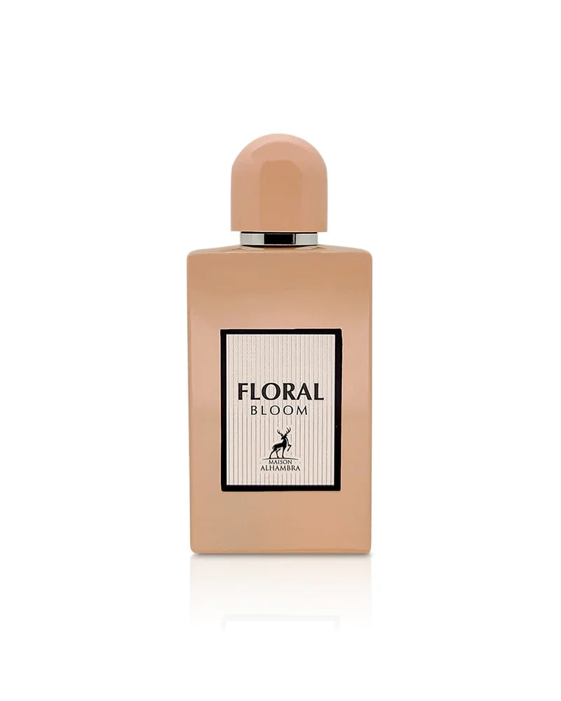 FLORAL BLOOM BY MAISON ALHAMBRA EAU DE PARFUM FOR WOMEN 100ML 3.4 FL.OZ. FLORAL BLOOM BY MAISON ALHAMBRA EAU DE PARFUM FOR WOMEN 100ML 3.4 FL.OZ.