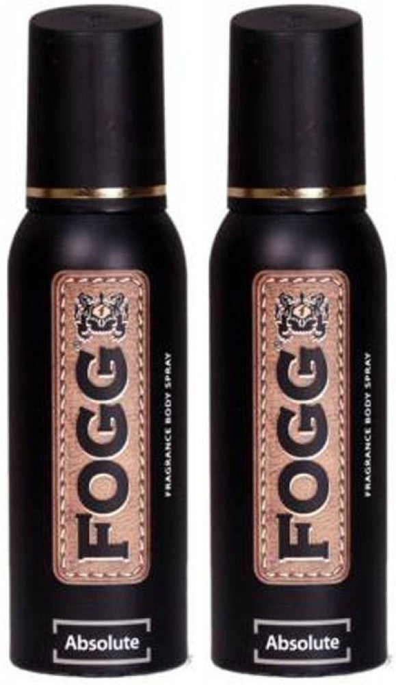 Fogg Pack Of 2 Absolute Deodorant Body Spray 120ml Each 4 Fl.oz. | Long Lasting Fragrance For Men Fogg Pack Of 2 Absolute Deodorant Body Spray 120ml Each 4 Fl.oz. | Long Lasting Fragrance For Men