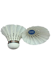 Shallu Deluxe White Feather Badminton Shuttlecock With Heavy Cork And Excellent Flite | Pack Of 20