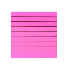Transparent Memo Sticky Notes, 50 Sheets Sticky Pet Note, Line Designed, Pink - Pack Of 3