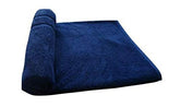 Elstone Home Bath Towel 600 Gsm | Zero Twist Egyptian Cotton Extra Large (Blue)