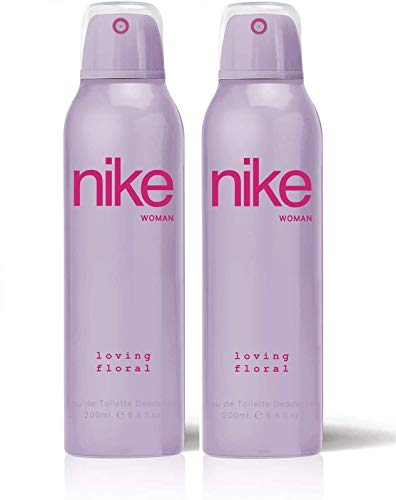 Nike Loving Floral Eau De Toilette Deodorant Body Spray 400ml 13.5 Fl.oz. Pack Of 2 | Perfect Birthday Gift For Girlfriend Nike Loving Floral Eau De Toilette Deodorant Body Spray 400ml 13.5 Fl.oz. Pack Of 2 | Perfect Birthday Gift For Girlfriend