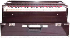 Musical Instrument Harmonium With Bag For Beginner - Churidar Bellow, 42 Keys, Two Reeds (Bass+ Male), 3 1/2 Octaves, Instant Response Keyboard - No Lag Time