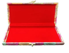 Designer Shagun Cash Box For Gifting On Wedding, Engagement, Birthday, Festival, Return Gift, Colour - Pink-Yellow, Material - Wood