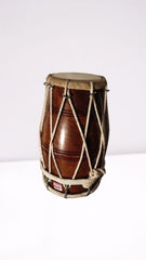 Special Sheesham Wood Dholak Drum With Padded Bag - Brown | Perfectly Symmetric Round Dholak - Dholak For Festival, Wedding, Satsang | Very Easy To Tune