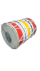 Pure Handmade Miniature Musical Instruments Wooden Kids Dholak - Multicolor | Perfectly Symmetric Round Dholak - Dholak For Festival, Wedding, Satsang | Punjabi Dhol Drum, Housewarming Gifts