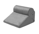 Advanced Adjustable Memory Foam Pillow, Bed Wedge Pillow With Headrest, Grey Color | Adjustable Wedge Pillow | Wedge Pillow For Back, Leg Support | Helps In Acid Reflux, Gerd, Snoring