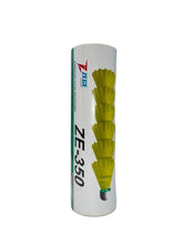 Zege Ze-350 Badminton Nylon Shuttlecock For Adults | Green , Pack Of 6 , Ideal For Play And Practice Sessions