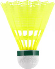 Yonex Mavis 350i Green Cap Nylon Badminton Shuttlecock | Yellow , Pack Of 6