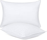 Bed Pillows, Down Alternative Bedding Cooling Pillow For Sleeping, White, Standard Size - 27 X 17 Inch | Soft & Breathable Cover, Soft Pillow, Easy Care, Comfortable Pillow - Pack Of 4