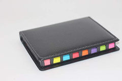 Leather Case 100 Sheet Sticky-Notes Pad With Arrow Flag Page Marker & Calendar Cute Sticky Set
