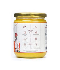 Premium Gir Cow A2 Ghee By Kudej | High In Vitamins A, D & Healthy Bilona Method Desi Ghee Good For Glowing Skin | 1 Litre (500ml * 2) 33.8 Ounce | Jar Pack