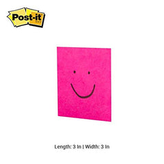 Self Sticky Notes 300 Sheets (3 Colors X 100 Sheets Each) | Such As Students, Book Lovers & Office