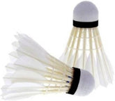 Agnolia Badminton Feather Shuttlecocks , Fine & Furnished Quality | White , Pack Of 8 , With Excellent Flight & Balance