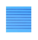Transparent Memo Sticky Notes, 50 Sheets Sticky Pet Note, Line Designed, Blue - Pack Of 3