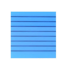 Transparent Memo Sticky Notes, 50 Sheets Sticky Pet Note, Line Designed, Blue - Pack Of 3