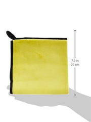 Woscher Microfiber Cloth 250 Gsm | Ultrasoft & Quick Drying Car Microfiber Cleaning Towel, Lint Free Automotive Microfiber Towel (Yellow & Grey)