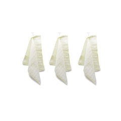 Mush 100% Bamboo Face Towel 500 Gsm | Ultra Soft, Absorbent, & Quick Dry Towels For Facewash, Gym, Travel | Suitable For Sensitive/Acne Prone Skin | Set Of 3 (Cream)