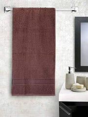 Hanorix 100% Cotton Large Size Bath Towel 900 Gsm | Soft Bath Towel For Men & Women Ultra Absorbent Cotton Towel Soft & Absorbent Towel (Brown) - Pack Of 2