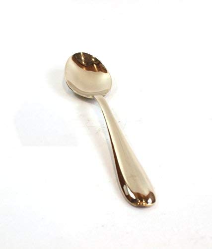 Kansa Royal Spoon For Desert Dishes Tableware 7'' Inches - Pack Of 4 | High Quality Bronze Kansa Spoon - Chammach Kansa Royal Spoon For Desert Dishes Tableware 7'' Inches - Pack Of 4 | High Quality Bronze Kansa Spoon - Chammach