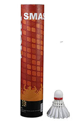 Vicky Smash Feather Shuttlecock Ideal For Friendly Matches , Competitions | White , Pack Of 10
