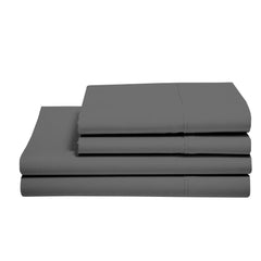 100% Microfiber Double Bedsheet With 2 Pillow Cover - 90 X 100 Inches, Dark Grey | Luxury & Durability | Lightweight Fabric Suitable For Warmer Seasons & Less Chilly Nights