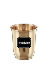 Handmade Bronze Dinner Set Pieces Single Item (Glass) - Kansa Or Bronze Glass | Antique Look