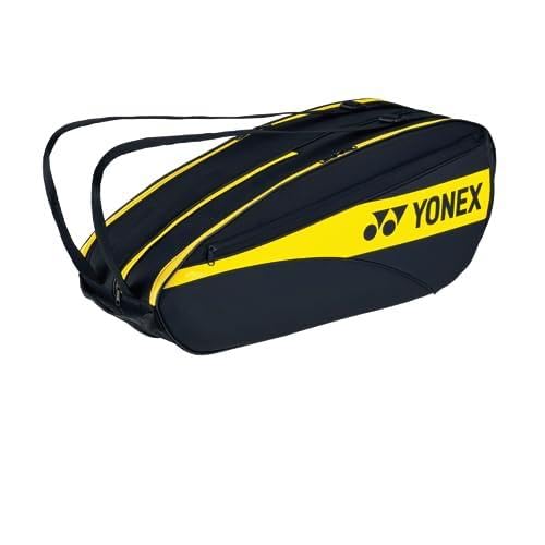 Yonex BA 42326 NEX Team Racquet Bag, Carry 6 Racquets | Stylish, Colour - Lightning Yellow,  Material - Nylon, Size - Large Yonex BA 42326 NEX Team Racquet Bag, Carry 6 Racquets | Stylish, Colour - Lightning Yellow,  Material - Nylon, Size - Large