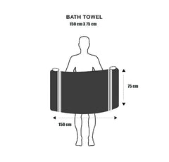 Lukzer Soft 100% Cotton Light Weight Super Absorbant Bath Towel 600 Gsm (Dark Blue)