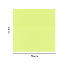 Transparent Memo Sticky Notes, 50 Sheets Sticky Pet Note, Stationery, Yellow - Pack Of 3